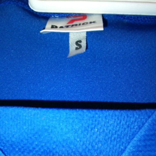Athletic jersey used, size S, blue with white details