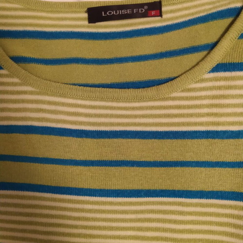 Women's striped blouse like new, size M, blue and green