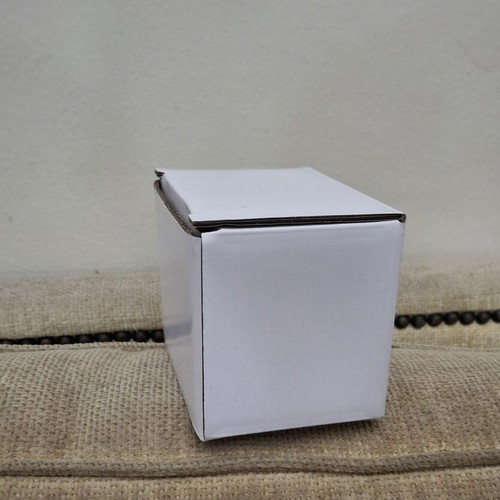 Small white square boxes, pack of 15, cardboard