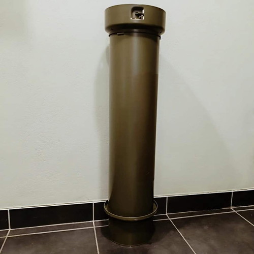 Metal military ammunition tube like new, German army
