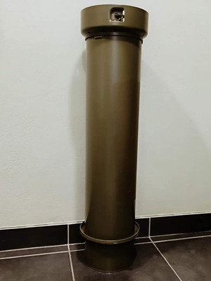 Metal military ammunition tube like new, German army