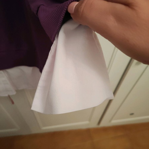 Blouse dress like new, white and purple, size S