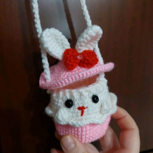 Knitted Bunny Egg Holders new in various colors