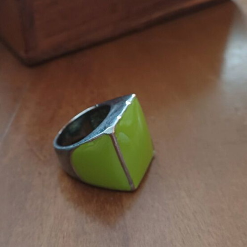 Men's ring used, green