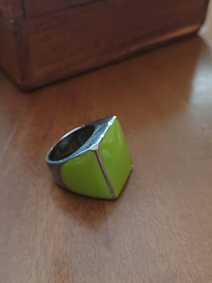 Men's ring used, green