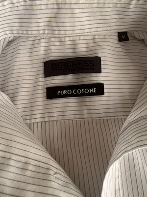 Prince Oliver men's white striped shirt used, long sleeve