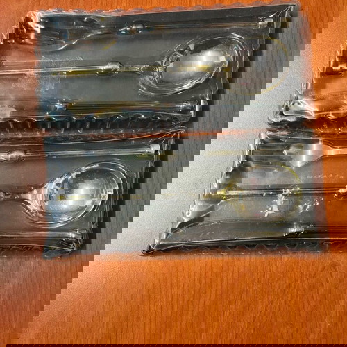 Σετ 2 μαχαιροπίρουνα επαργυρωμένα σαν καινούργια, μήκος 18εκ.