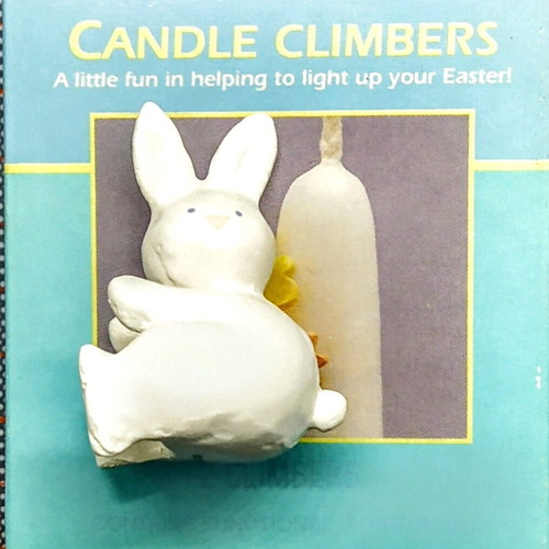Vintage Hallmark candle climber bunny decoration new