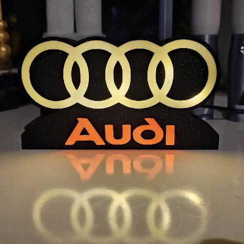 3D LED Lightbox Audi new decorative illuminated sign