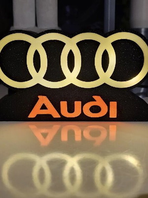 3D LED Lightbox Audi new decorative illuminated sign