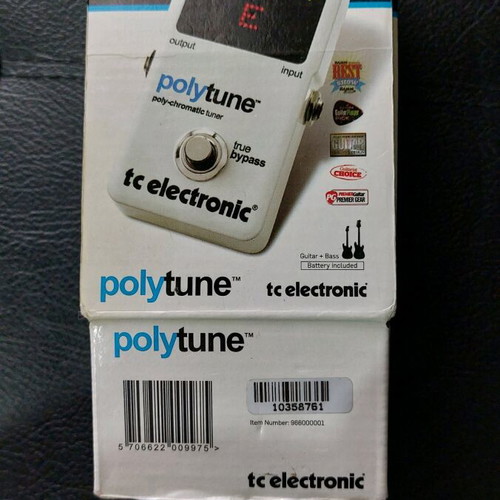 TC Electronic Polytune classic guitar bass tuner like new