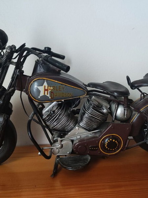 Harley Davidson Vintage διακοσμητικό μεταλλικό μοντέλο μοτοσικλέτας Jayland σαν καινούργιο