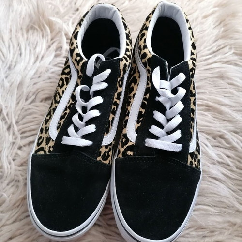 Vans Old Skool women's shoes with animal print size 39 like new