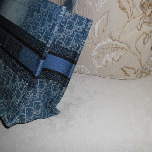 Τσάντα Christian Dior Book Totte denim καινούργια, μπλε
