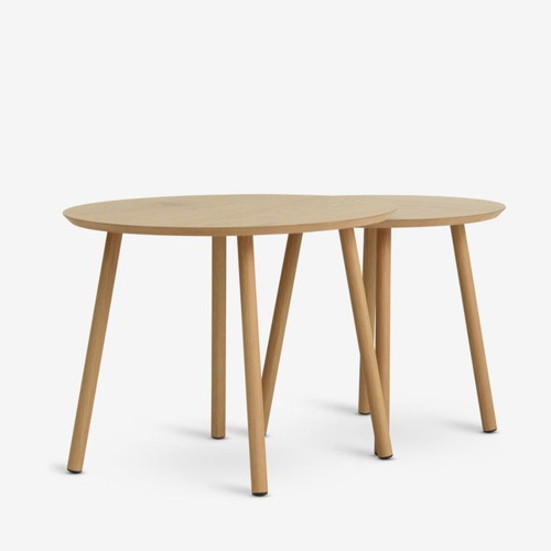 Round coffee tables like new, set of 2, diameters 55/45 cm
