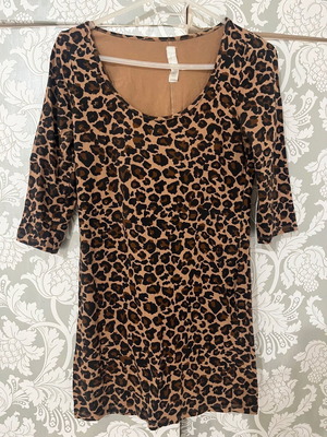 Leopard dress Zara like new, brown multicolor, size L