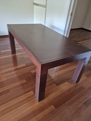 Dining table used, solid wood 1.80m length with extension to 2.40m