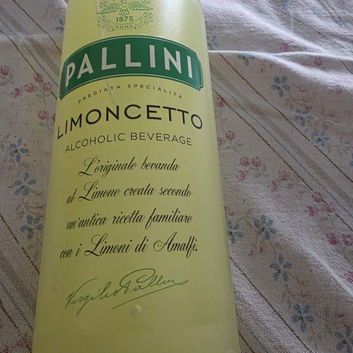 Limoncello Pallini unused, bought from Italy with security seal