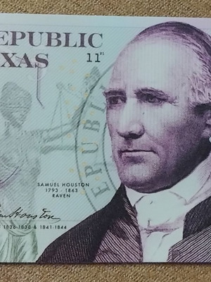 Republic of Texas 50 Dollars 2021 new commemorative banknote
