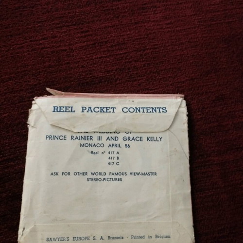 View-Master pack The Wedding of Prince Rainier and Grace Kelly used
