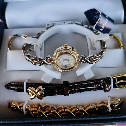 Anne Klein women's watch new with 3 interchangeable faces and straps