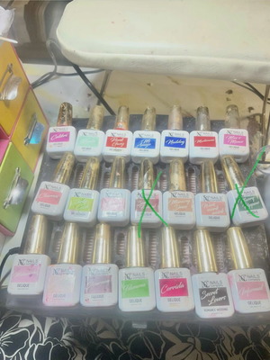 Nc Nails semipermanent nail colors used, set of 19 pieces