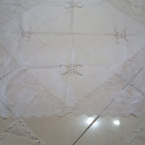 Handmade doily set new, 6 pieces, 94×90 and 5 small 35×35