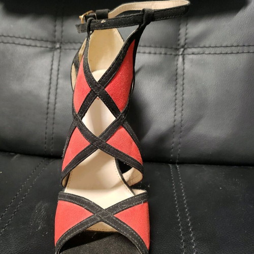 Sandals new size 40 black and red
