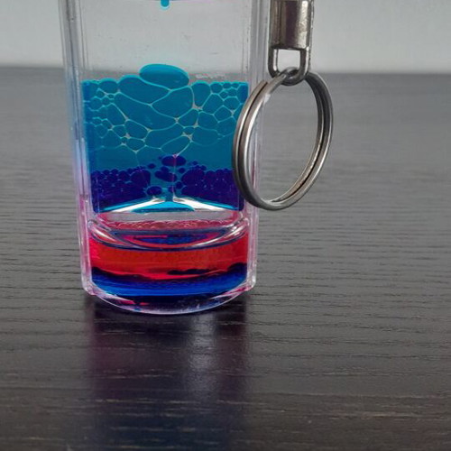 Hourglass keychain