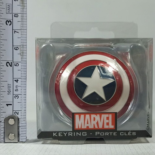 Semic Marvel Captain America Shield Metal Keychain 5cm new
