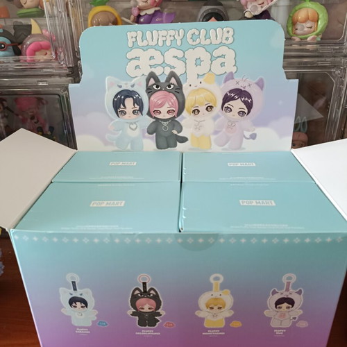 Popmart Fluffy Club Aespa K-pop plush pendant