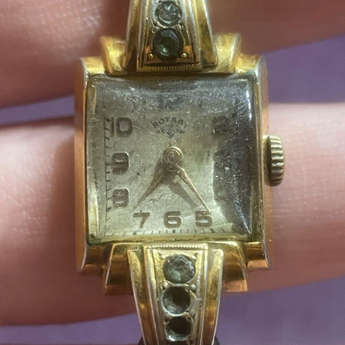 Rotary vintage women's watch used with leather strap fully functional