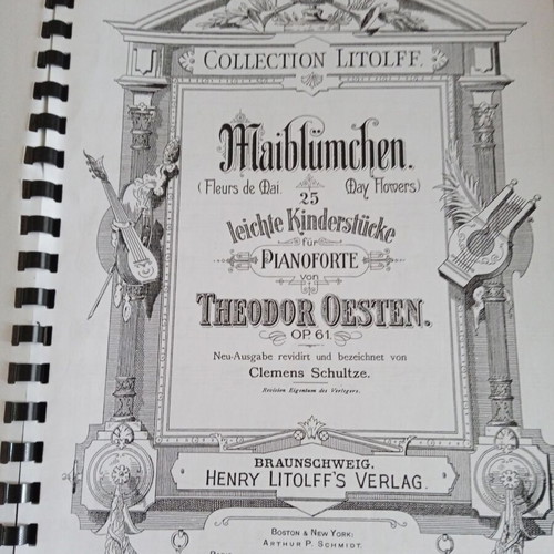 Oesten Mayflowers sheet music photocopies used