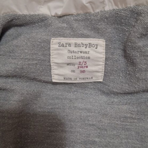 Zara baby sleeveless jacket like new, size 98 cm, white