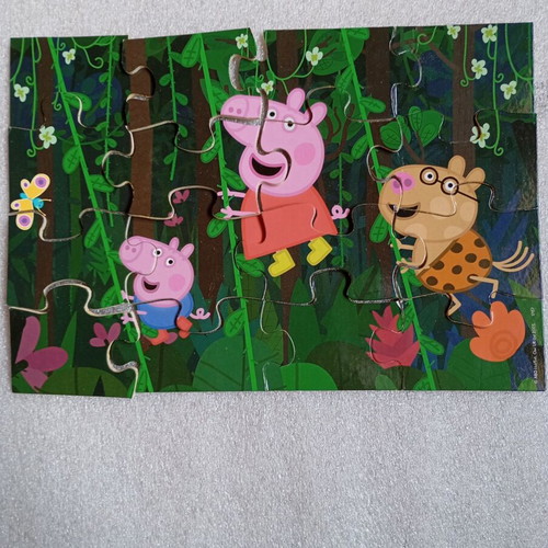 Peppa Pig Educa wooden puzzle set of 2 used