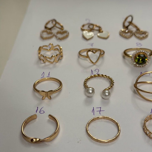 Rings new gold-colored