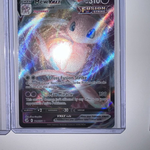 Pokemon Mew VMAX Deck used with minor card wear