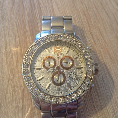 Marc Ecko women's watch like new, stainless steel with zirconia