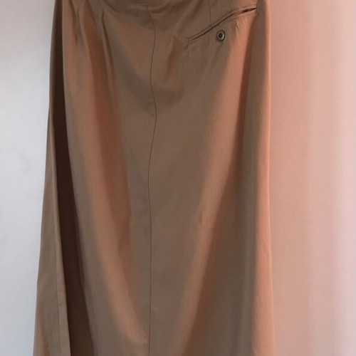 Vintage Jaeger skirt used, beige, 100% cotton, size XXL