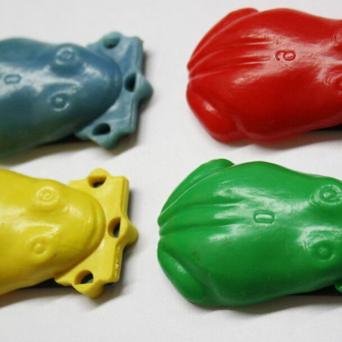 Vintage frog toy with sound new