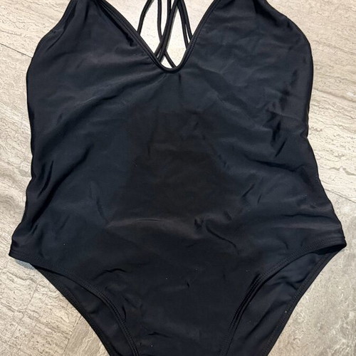 Shein black one-piece swimsuit like new, size L