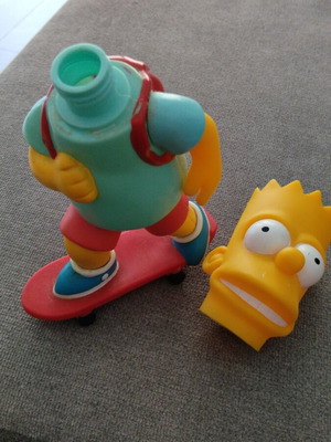 Bart Simpson bubblebath figure used