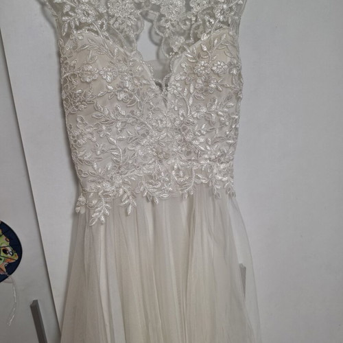 Evening dress new, white, sizes S and M