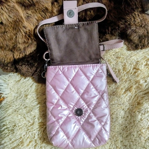 Pink Quilted Crossbody Bag like new