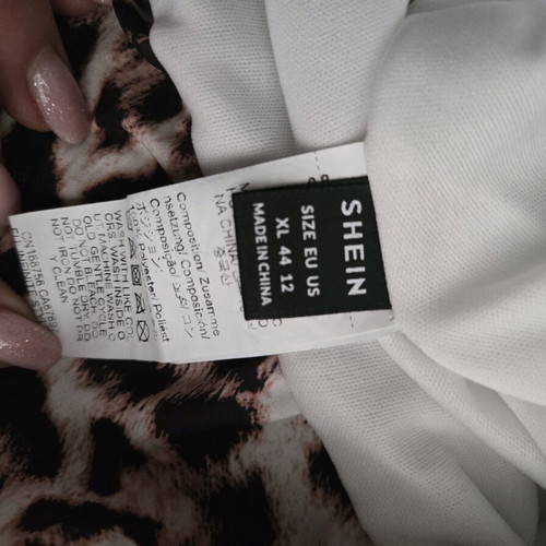 Shein women's mini dress XL like new, animal print