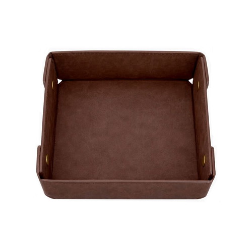 Leather organizer brown luxury, new