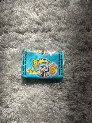 Bubbaloo Tattoo gum new, cotton candy flavor collectible