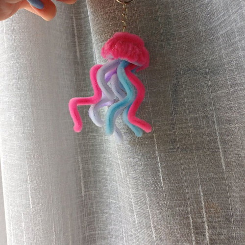 Jellyfish keychain made to order, multicolor