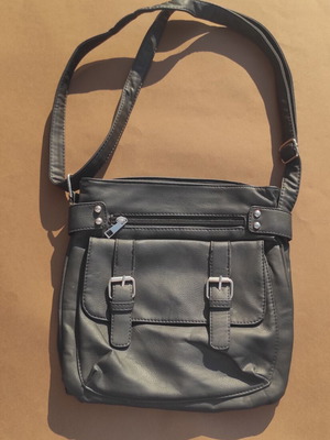 Black crossbody bag like new, adjustable strap