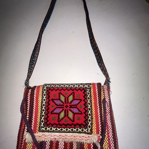 Handmade shoulder bag like new, multicolored